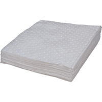 Feuilles absorbantes li&eacute;es de premi&egrave;re qualit&eacute;, Huile seulement, 15" x 17", 8 gal. d'absorption Equipex