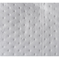 Feuilles absorbantes li&eacute;es de premi&egrave;re qualit&eacute;, Huile seulement, 15" x 17", 8 gal. d'absorption Equipex