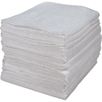 Premium Bonded Sorbent Pads, Oil Only, 15" x 17", 30 gal. Absorbancy Equipex