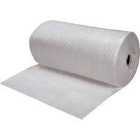 Feuilles absorbantes en fibres fines de premi&egrave;re qualit&eacute;, Lourd, 150' lo x 30" la, Absorption 50 gal. Equipex