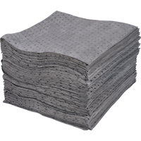 Feuilles absorbantes lamin&eacute;es (SMS) de premi&egrave;re qualit&eacute;, Universel, 15" x 17", 30 gal. d'absorption Equipex