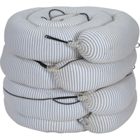 Barrage absorbant de premi&egrave;re qualit&eacute;, Universel, 10' lo x 8" la, Absorption 70 gal., 4 /pqt Equipex