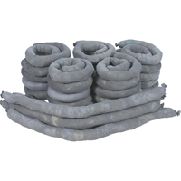 Remblais tubulaires absorbants, Universel, Absorption 50 gal., 3" la x 4' lo, Pqt de 30 Equipex