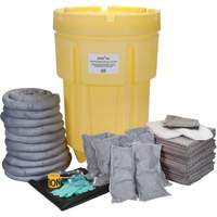 Trousse de lutte contre les d&eacute;versements de premi&egrave;re qualit&eacute; pour atelier, Universel, Baril, Absorbance de 95 gal. US Equipex