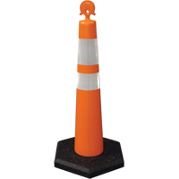 C&ocirc;ne de canalisation, Hauteur 42", Orange Equipex