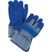 Premium Quality Fitters Gloves with Kevlar&reg; Stitching, Large, Split Cowhide Palm, Cotton Inner Lining Equipex