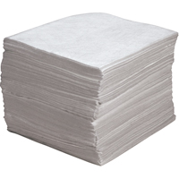 Premium Meltblown Sorbent Pads, Oil Only, 15" x 17", 30 gal. Absorbancy Equipex