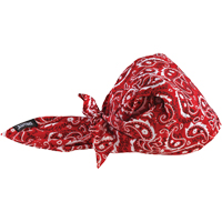 Bandeaux en triangle 6710CT de refroidissement en tissu de serviette Chill-Its, Rouge Equipex