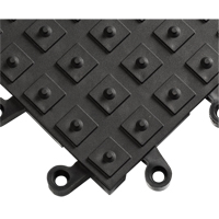 Tapis ErgoDeck avec crampons antid&eacute;rapants int&eacute;gr&eacute;s No 552, PVC, 1-1/2' la c, 1-1/2' lo, 7/8" &eacute;paisseur, Noir Equipex