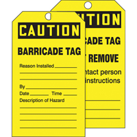 Tags By-The-Roll Safety Tags, Cardstock, 3" W x 6-1/4" H, English Equipex