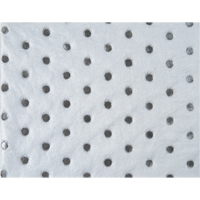 Feuilles absorbantes en fibres fines de calibre industriel, Huile seulement, 15" x 17", 40 gal. d'absorption Equipex