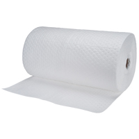 Rouleaux absorbants en fibres fines de calibre industriel, Lourd, 150' lo x 30" la, Absorption 70 gal. Equipex