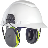 Peltor X Series Earmuffs, Cap Mount, 25 NRR dB Equipex