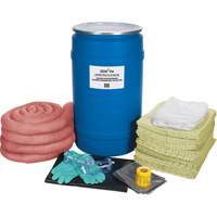 Premium Spill Kit, Hazmat, Drum, 30 US gal. Absorbancy Equipex