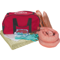 Trousse de lutte contre les d&eacute;versements pour v&eacute;hicules, Mati&egrave;res dangereuses, Sac, Absorbance de 10 gal. US Equipex