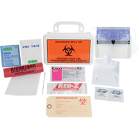 Deluxe Clean-Up Spill Kit, Biohazard, Case Equipex