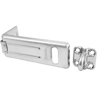 General Security Hardened Steel Hasp, Silver Equipex