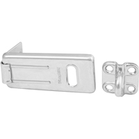 General Security Hardened Steel Hasp, Silver Equipex