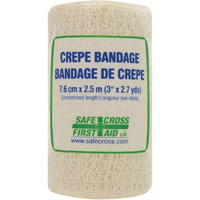 Bandage de cr&ecirc;pe en rouleau, 97-1/5" lo x 3" la, Classe 1 Equipex