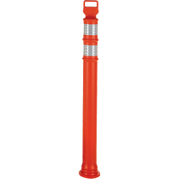 Poteaux d&eacute;lin&eacute;ateurs Ez-Grab, 42" h, Orange Equipex