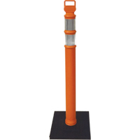 Poteaux d&eacute;lin&eacute;ateurs Ez-Grab, 42" h, Orange Equipex