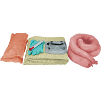 Trousses de d&eacute;versements de rechange de premi&egrave;re qualit&eacute; pour v&eacute;hicules, 10 gallons, Mati&egrave;res dangereuses Equipex