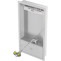 Poste de douche oculaire, Installation Montage mural, Bol Acier inoxydable Equipex