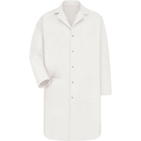 Lab Coat, Poly-Cotton, Small, White Equipex