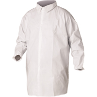 KleenGuard A20 Lab Coats, SMS, White, Large Equipex