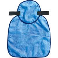 Tampon et voile pour le cou refroidissants pour casque de s&eacute;curit&eacute; Chill-Its 6717CT, Bleu Equipex