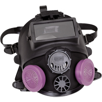 Respirateur &agrave; masque complet de la s&eacute;rie 7600 avec &eacute;quipement d'appoint pour le soudage, Silicone, Petit Equipex