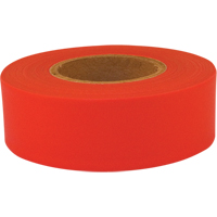Ruban de signalisation Sub-Zero, 1,2" la x 150' lo, Rouge fluorescent Equipex