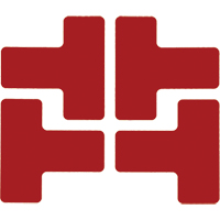 Floor Corner Marks, T, 5" L x 2" W, Red, Polyester Equipex