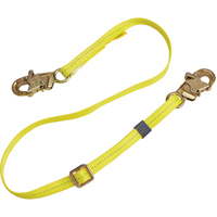 Longe de positionnement r&eacute;glable &agrave; sangle, 1 branches, 6', Classe CSA B, Polyester Equipex