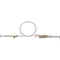 Syst&egrave;me de c&acirc;ble de s&eacute;curit&eacute; horizontal Sayfline, C&acirc;ble galvanis&eacute; Equipex