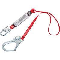 Cordon amortisseur de chute, 4', Point d'ancrage &agrave; Crochet mousqueton, Crochet d'armature aux jambes, Polyester Equipex