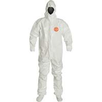 Hooded Coveralls, Tychem&reg; 4000, 2X-Large, White Equipex