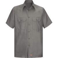 Short Sleeve Ripstop Shirt, Men's, 3X-Large, Grey Equipex