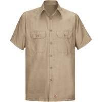 Short Sleeve Ripstop Shirt, Men's, 3X-Large, Khaki Equipex