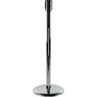 Poteaux recepteurs Slimline TensaBarrier, Hauteur de 38", Chrome poli Equipex