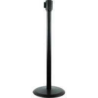 Poteaux recepteurs Slimline TensaBarrier, Hauteur de 38", Noir Equipex