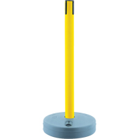 Tensabarrier ext&eacute;rieur - poteaux r&eacute;cepteurs, Hauteur de 37", Jaune Equipex