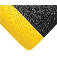 Tapis Deluxe Soft Step No 444, Rugueux, 3' x 5' x 5/8", Noir/Jaune, &eacute;ponge en PVC Equipex