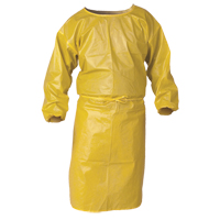 Blouse de protection Kleenguard contre la vaporisation de produits chimiques, Polypropyl&egrave;ne, Jaune, 34" la x 52" lo Equipex