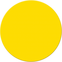 Armor Stripe Lean/5S Markers, Circle, 6" L x 6" W, Yellow, Plastic Equipex