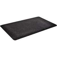 Tapis antimicrobiens WD Foodmaster, Lisse, 2' x 3' x 9/16", Noir, Mousse de vinyle Equipex
