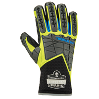 ProFlex&reg; Performance Dorsal Impact-Reducing Gloves + Thermal WP, Small, Suede Palm, Safety Cuff Equipex
