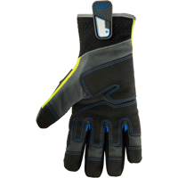 ProFlex&reg; Performance Dorsal Impact-Reducing Gloves + Thermal WP, Small, Suede Palm, Safety Cuff Equipex