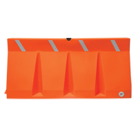 Barri&egrave;res de circulation, Rempli d'eau, 69,75" lo x 33,75" h, Orange Equipex