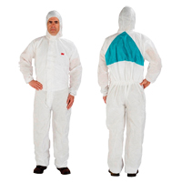 Combinaison protectrice, 4T-Grand, Blanc, Polypropyl&egrave;ne/SMS Equipex